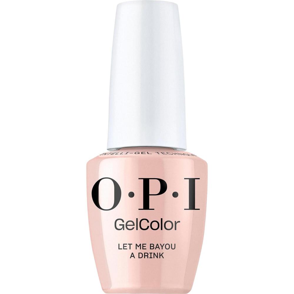 imageOPI GelColor Gel Nail Polish  Opaque Shimmer ampamp Metallic UV Cure Gel Nail Polish  Vegan ampamp HEMA Free Long Lasting High ShineLet Me Bayou a Drink