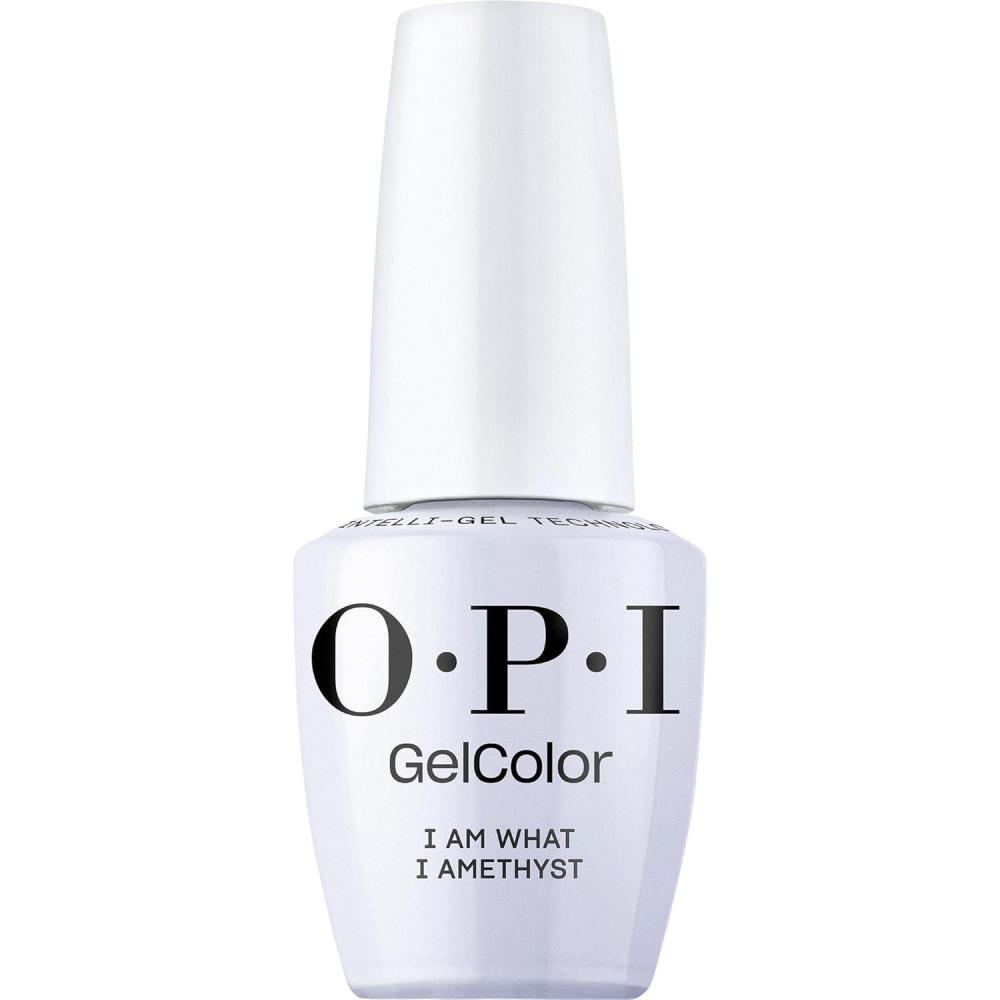 imageOPI GelColor Gel Nail Polish  Opaque Soft Blue Crme UV Cure Gel Nail Polish  Vegan ampamp HEMA Free Long Lasting High ShineI Am What I Amethyst