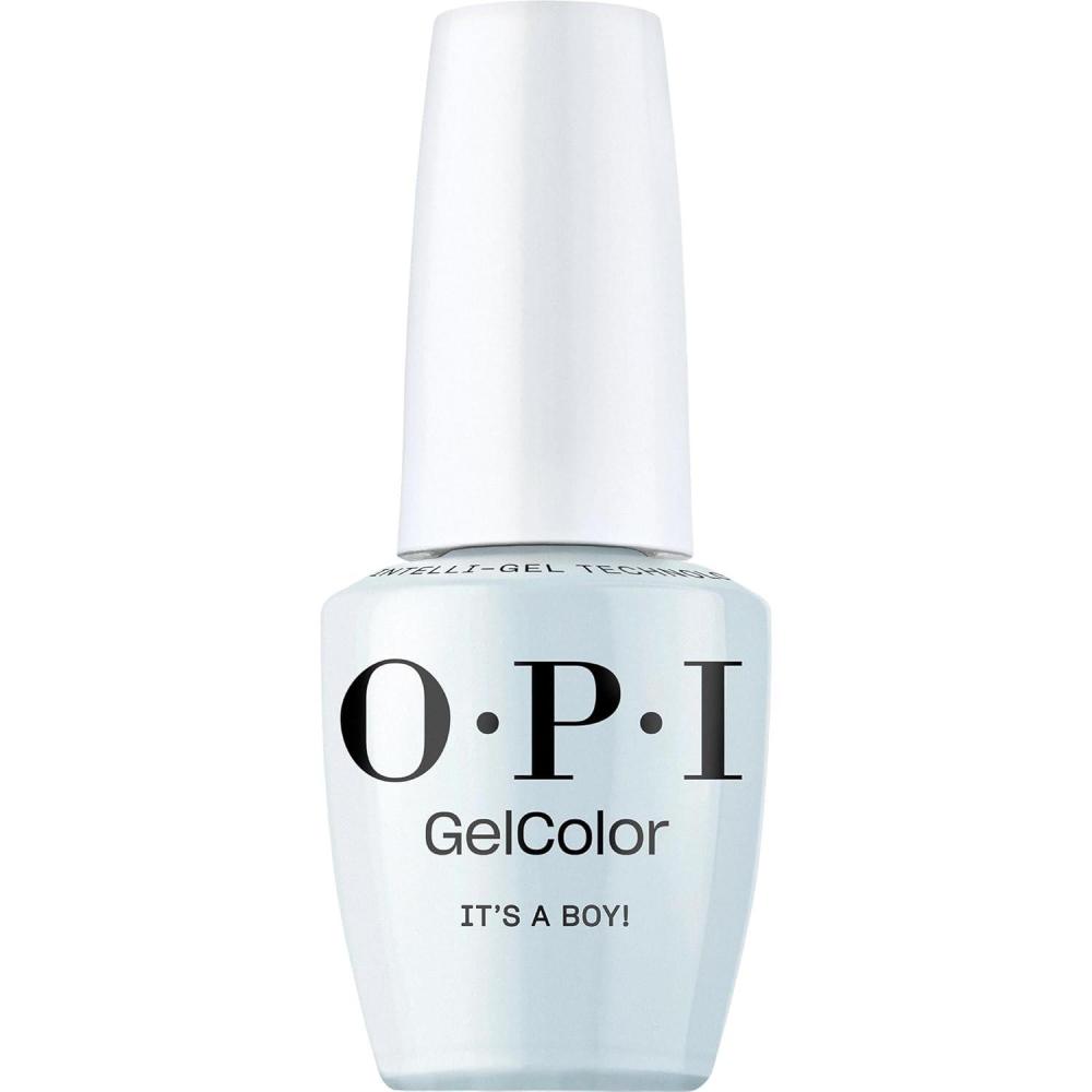 imageOPI GelColor Gel Nail Polish  Opaque Soft Blue Crme UV Cure Gel Nail Polish  Vegan ampamp HEMA Free Long Lasting High ShineIts a Boy