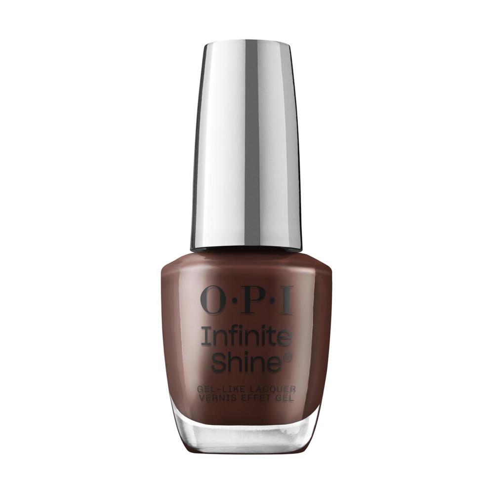 imageOPI Infinite Shine Long Wear Nail Polish  Opaque Dark Crme Gel Like Nail Polish  Vegan Long Lasting Streak FreeNot Afraid of the Dark