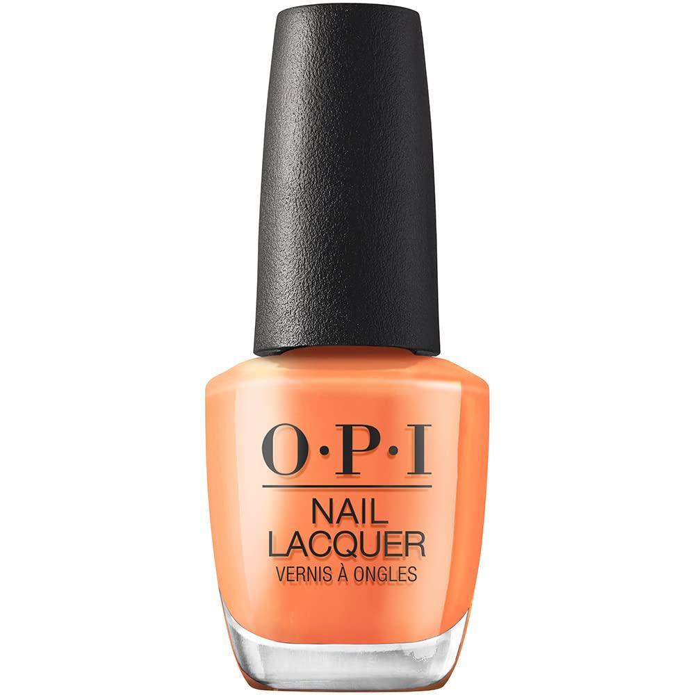 imageOPI Nail Lacquer Nail Polish  Opaque Bright Orange Crme Chip Resistant Nail Polish  Vegan Fast Drying Streak FreeSilicon Valley Girl