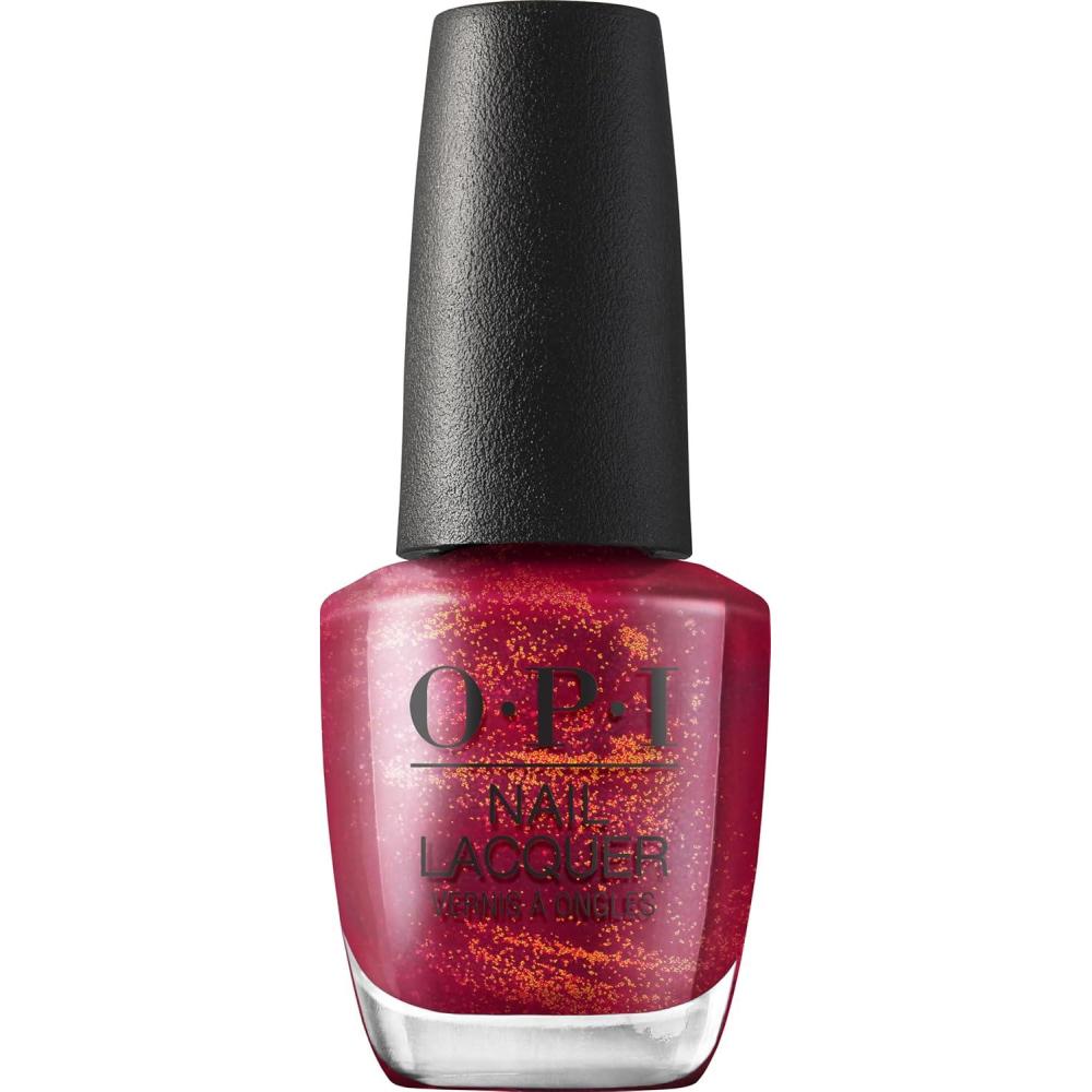 imageOPI Nail Lacquer Nail Polish  Opaque Bright Red Shimmer Chip Resistant Nail Polish  Vegan Fast Drying Streak FreeIm Really an Actress