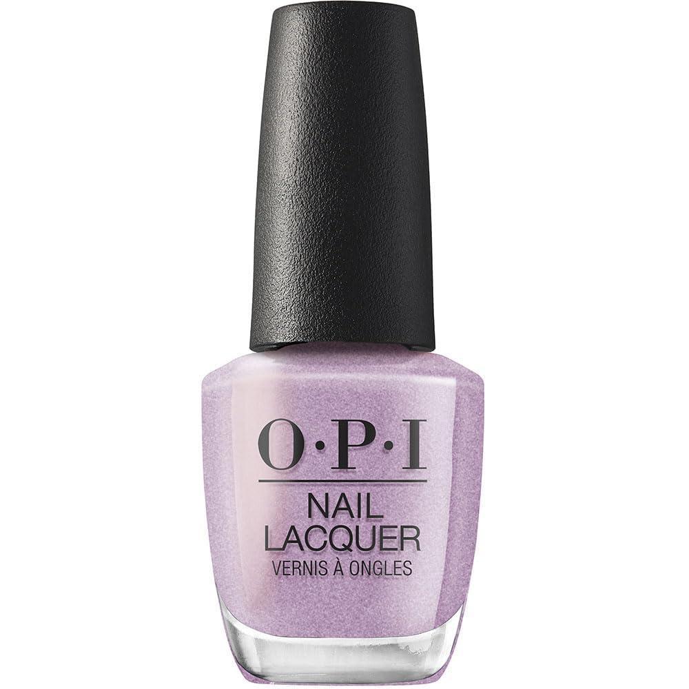 imageOPI Nail Lacquer Nail Polish  Opaque Light Blue Purple Shimmer Chip Resistant Nail Polish  Vegan Fast Drying Streak FreeSuga Cookie