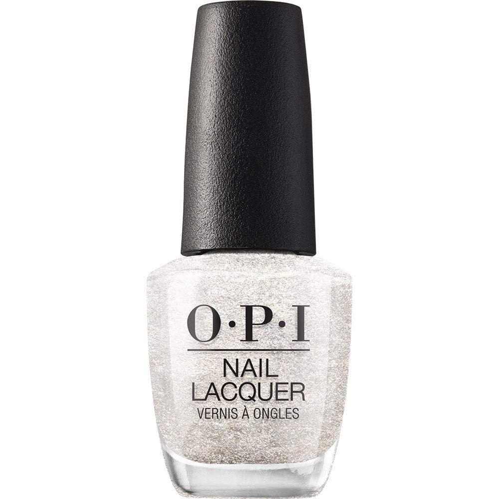 imageOPI Nail Lacquer Nail Polish  Opaque Light White ampamp Gray Shimmer Chip Resistant Nail Polish  Vegan Fast Drying Streak FreeHappy Anniversary