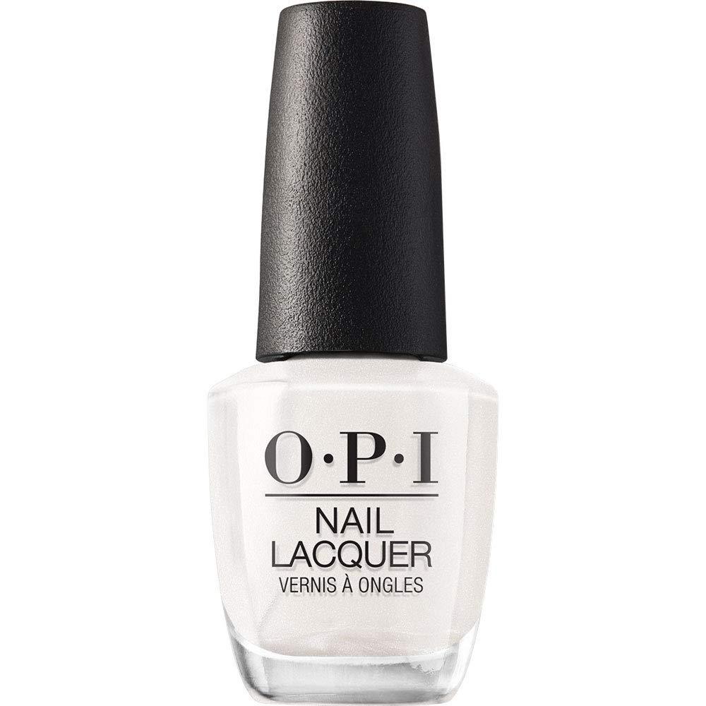 imageOPI Nail Lacquer Nail Polish  Opaque Light White ampamp Gray Shimmer Chip Resistant Nail Polish  Vegan Fast Drying Streak FreeKyoto Pearl