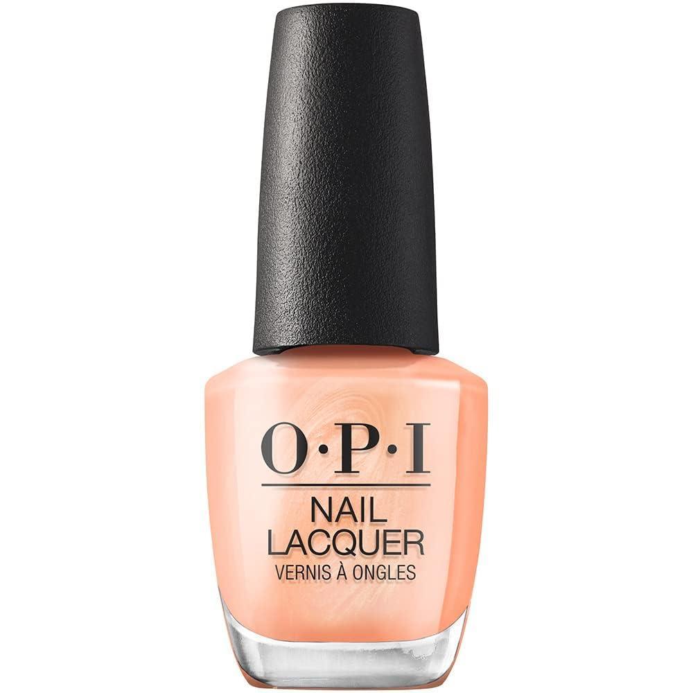 imageOPI Nail Lacquer Nail Polish  Opaque Orange ampamp Yellow Shimmer Chip Resistant Nail Polish  Vegan Fast Drying Streak FreeSanding in Stilettos