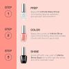 imageOPI Infinite Shine Creme Finish Nail Polish Up to 11 Days of Wear Chip Resistant ampamp Fast Drying 05 fl ozSalty Sweet Nothings