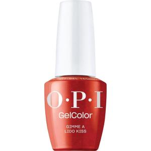 imageOPI GelColor Gel Nail Polish  Opaque Shimmer ampamp Metallic UV Cure Gel Nail Polish  Vegan ampamp HEMA Free Long Lasting High ShineGimme a Lido Kiss