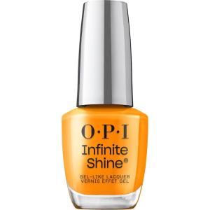 imageOPI Infinite Shine GelLike Lacquer  Opaque Crme Glitter and Sheer Jelly Long Lasting Wear Vegan Nail Polish Shades  Make Em Jelly Collection  Summer 2025Vogue Into the Sunset  Opaque Bright Orange