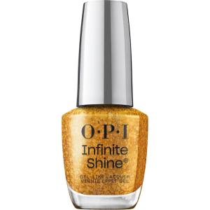 imageOPI Infinite Shine GelLike Lacquer  Opaque Crme Glitter and Sheer Jelly Long Lasting Wear Vegan Nail Polish Shades  Make Em Jelly Collection  Summer 2025Your OPIness  Jelly Bright Gold Glitter