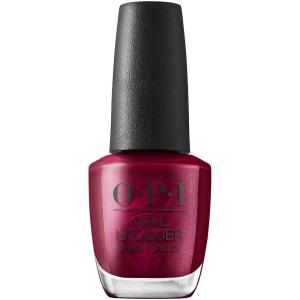 imageOPI Nail Lacquer Nail Polish  Opaque Bright Red Shimmer Chip Resistant Nail Polish  Vegan Fast Drying Streak FreeBig Sagittarius Energy