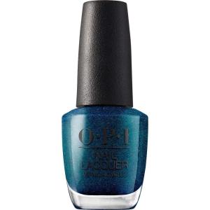 imageOPI Nail Lacquer Nail Polish  Opaque Dark Blue Purple Shimmer Chip Resistant Nail Polish  Vegan Fast Drying Streak FreeNessie Plays Hide  Seak