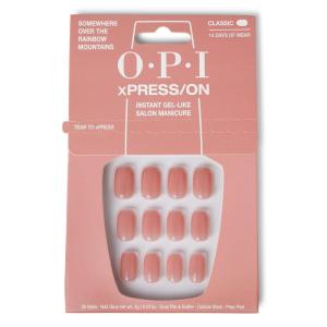 imageOPI xPRESSON Press on Nails  Short Round Classic Shape Nail Art  Light to Neutral Colors  30 Count With Glue  Instant GelLike Salon Manicure  Long Lasting Reusable NondamagingSomewhere Over the Rainbow Mountains