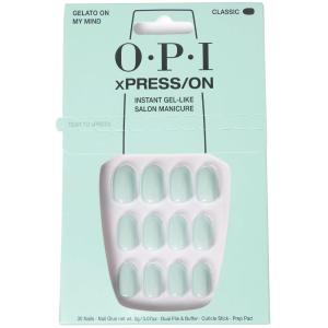 imageOPI xPRESSON Press on Nails  Short Round Classic Shape Nail Art  Light to Neutral Colors  30 Count With Glue  Instant GelLike Salon Manicure  Long Lasting Reusable NondamagingGelato on My Mind