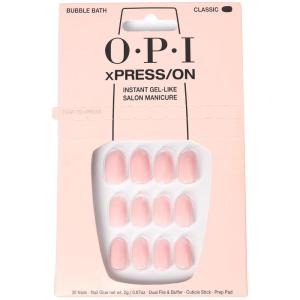 imageOPI xPRESSON Press on Nails  Short Round Classic Shape Nail Art  Light to Neutral Colors  30 Count With Glue  Instant GelLike Salon Manicure  Long Lasting Reusable NondamagingBubble Bath