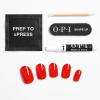 imageBundle of OPI xPressOn Press On Nails With Nail Glue Short Red Nails Cajun Shrimp  OPI ProSpa Nail and Cuticle Oil 05 fl oz