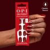 imageOPI On Point Big Candy Apple Red  Short Round Bright Red with Gold Glitter Nail Art Press On Nails  24 Count with Nail Glue  Long Lasting Reusable Nondamaging  Fall 2025 Shades