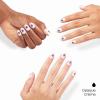 imageOPI On Point Blossom Sauce  Short Round Light Lavender with Blue Flower Nail Art Press On Nails  24 Count with Glue  Long Lasting Reusable Nondamaging  Fall 2025 Shades