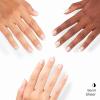 imageOPI On Point Bowjour  Short Round Nude ampamp White French Tip with Gold Bow Design Nail Art Press On Nails  24 Count with Glue  Long Lasting Reusable Nondamaging  Fall 2025 Shades