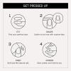 imageOPI On Point Bowjour  Short Round Nude ampamp White French Tip with Gold Bow Design Nail Art Press On Nails  24 Count with Glue  Long Lasting Reusable Nondamaging  Fall 2025 Shades