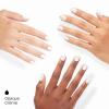imageOPI On Point Hawt Date Lined Up  Short Round White with Silver Shimmer Nail Art Press On Nails  24 Count with Glue  Long Lasting Reusable Nondamaging  Fall 2025 Shades