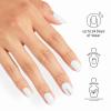 imageOPI On Point Hawt Date Lined Up  Short Round White with Silver Shimmer Nail Art Press On Nails  24 Count with Glue  Long Lasting Reusable Nondamaging  Fall 2025 Shades