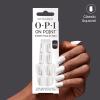 imageOPI On Point Hawt Date Lined Up  Short Round White with Silver Shimmer Nail Art Press On Nails  24 Count with Glue  Long Lasting Reusable Nondamaging  Fall 2025 Shades