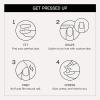 imageOPI On Point Hawt Date Lined Up  Short Round White with Silver Shimmer Nail Art Press On Nails  24 Count with Glue  Long Lasting Reusable Nondamaging  Fall 2025 Shades