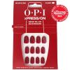 imageOPI xPRESSON Press on Nails  Short Round Classic Shape Nail Art  Dark Colors  30 Count With Glue  Instant GelLike Salon Manicure  Long Lasting Reusable NondamagingBig Apple Red