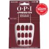 imageOPI xPRESSON Press on Nails  Short Round Classic Shape Nail Art  Dark Colors  30 Count With Glue  Instant GelLike Salon Manicure  Long Lasting Reusable NondamagingMalaga Wine