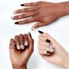 imageOPI xPRESSON Press on Nails  Short Round Classic Shape Nail Art  Dark Colors  30 Count With Glue  Instant GelLike Salon Manicure  Long Lasting Reusable NondamagingGalacTips