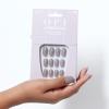 imageOPI xPRESSON Press on Nails  Short Round Classic Shape Nail Art  Dark Colors  30 Count With Glue  Instant GelLike Salon Manicure  Long Lasting Reusable NondamagingTaupeless Beach
