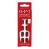 imageOPI On Point Big Candy Apple Red  Short Round Bright Red with Gold Glitter Nail Art Press On Nails  24 Count with Nail Glue  Long Lasting Reusable Nondamaging  Fall 2025 Shades