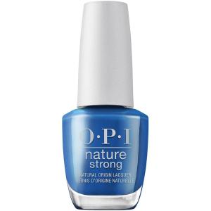 imageOPI Nature Strong Natural Origin Nail Polish  Opaque Bright Blue ampamp Green Crme EcoFriendly Nail Polish  Plant Based Vegan Cruelty FreeShore is Something