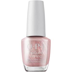 imageOPI Nature Strong Natural Origin Nail Polish  Opaque Bright Glitter ampamp Shimmer EcoFriendly Nail Polish  Plant Based Vegan Cruelty FreeIntentions are Rose Gold