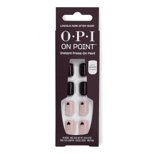 imageOPI On Point Lincoln Park After Heart  Short Round Cool Purple with Hearts Nail Art Press On Nails  24 Count with Glue  Long Lasting Reusable Nondamaging  Fall 2025 Shades