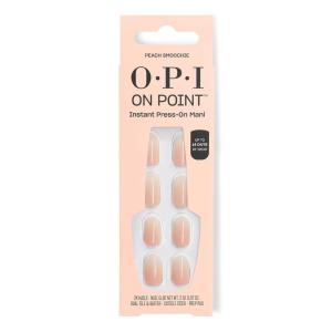 imageOPI On Point Peach Smoochie  Short Round Nude Ombr Peach ampamp Beige Press On Nails  24 Count with Nail Glue  Long Lasting Reusable Nondamaging  Fall 2025 Shades