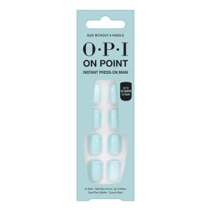 imageOPI On Point Press On Nails  Short Round Classic ampamp Accent Nail Art Press On Nails  24 Count With Nail Glue  Instant PressOn Mani  Long Lasting Reusable NondamagingSuzi Without a Paddle