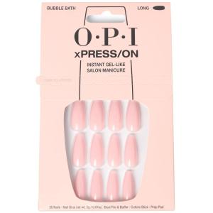 imageOPI xPRESSON Press on Nails  Long Coffin Shape Nail Art  30 Count With Glue  Instant GelLike Salon Manicure  Long Lasting Reusable NondamagingBubble Bath