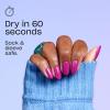 imageOPI RapiDry Quick Dry Nail Polish Colors  Opaque Crme Shimmer Shades with Clear Protective Base ampamp ShineBoosting Top Coat  Vegan Smudge Proof and Fast Drying in 60 SecondsFlash n Flirty light pink shimmer