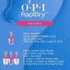 imageOPI RapiDry Quick Dry Nail Polish Colors  Opaque Crme Shimmer Shades with Clear Protective Base ampamp ShineBoosting Top Coat  Vegan Smudge Proof and Fast Drying in 60 SecondsBright Back at It bright purple crme