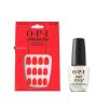 imageBundle of OPI xPressOn Press On Nails With Nail Glue Short Red Nails Cajun Shrimp OPI Nail Envy Nail Strengthening Treatment Stronger Nails in 1 Week Vegan Formula 05 fl oz