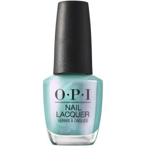 imageOPI Nail Lacquer Nail Polish  Opaque Light Blue Green Shimmer Chip Resistant Nail Polish  Vegan Fast Drying Streak FreePisces the Future