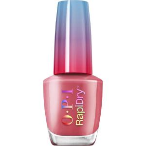 imageOPI RapiDry Quick Dry Nail Polish Colors  Opaque Crme Shimmer Shades with Clear Protective Base ampamp ShineBoosting Top Coat  Vegan Smudge Proof and Fast Drying in 60 SecondsDry and Dash rosy red crme