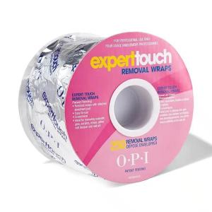 imageOPI Expert Touch Removal Foil Wraps with Attached Absorbent Pad Removal Tool for Soakable Gels Nail Lacquer Polishes ampamp Acrylics 250 Pieces Total