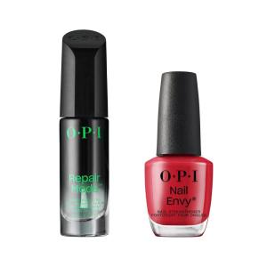 imageOPI Repair Mode Bond Building Nail Serum Patented UltiPlex Technology  Keratin Protein Clear 03 fl oz  OPI Nail Envy Nail Strengthening Treatment Big Apple Red 05 fl oz Vegan Formula