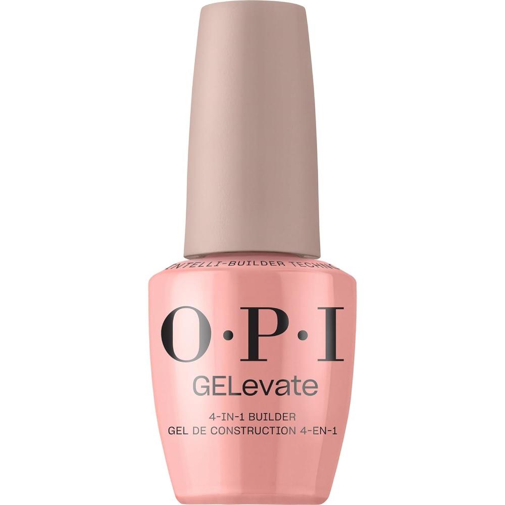 imageOPI GELevate 4in1 Nail Builder Gel  UV Cure Gel Builder Nail Polish  Vegan  15 MLPink Overslay