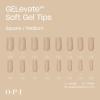 imageOPI GELevate Soft Gel Nail Tips  Medium Length Extensions  Flexible ampamp Natural Fit  1 Box with 16 SizesSquare Shape