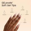 imageOPI GELevate Soft Gel Nail Tips  Medium Length Extensions  Flexible ampamp Natural Fit  1 Box with 16 SizesSquare Shape