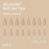imageOPI GELevate Soft Gel Nail Tips  Medium Length Extensions  Flexible ampamp Natural Fit  1 Box with 16 SizesStiletto Shape